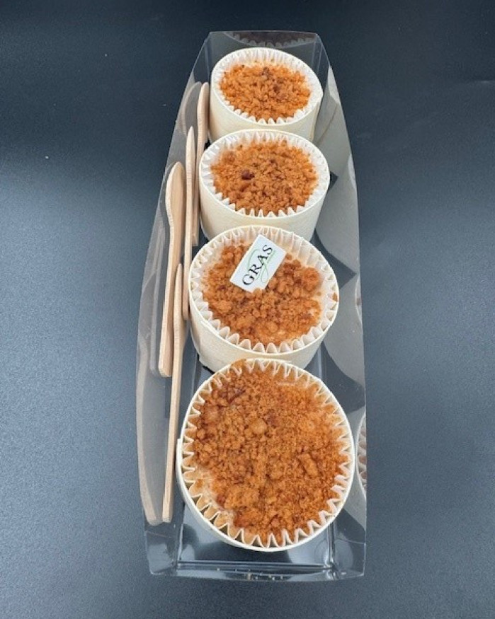 Mini Panacottas Tub Foie gras pommes caramélisées (4 pces)