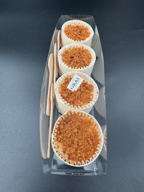 Mini Panacottas Tub Foie gras pommes caramélisées (4 pces)