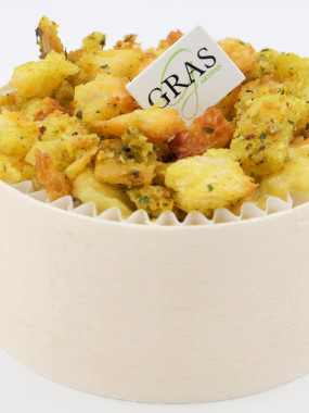 Gratiné de pétoncle poireaux/curry