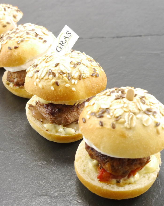 Mini-burgers chauds 