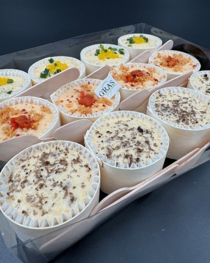 Plateau de 12 woodbox oeuf brouillé
