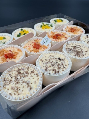 Plateau de 12 woodbox oeuf brouillé