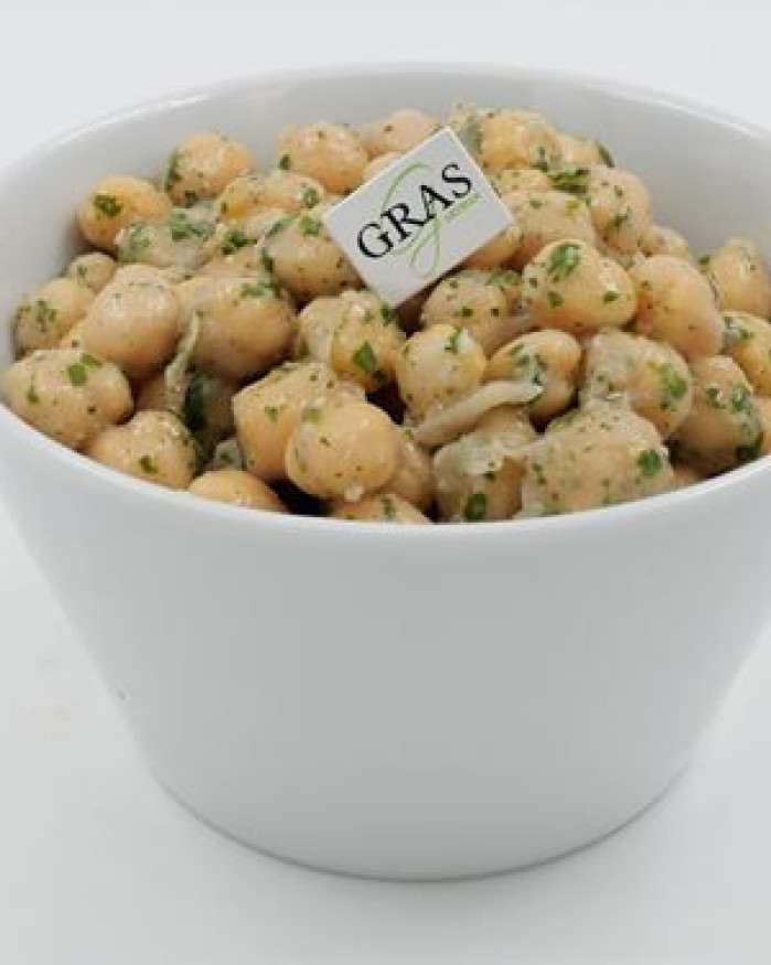 Salade de pois chiche en persillade à partager 