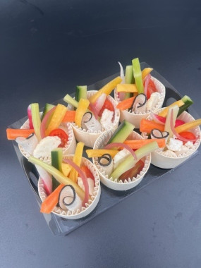 Mini Paniers de légumes croquants sauce César 6 pces 