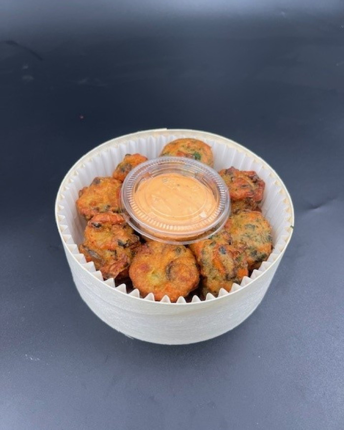 Panier de beignets  de moules + sauce tomatée