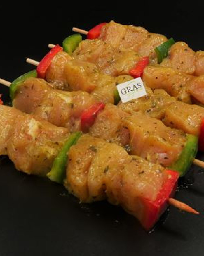 Brochette de poulet au citron