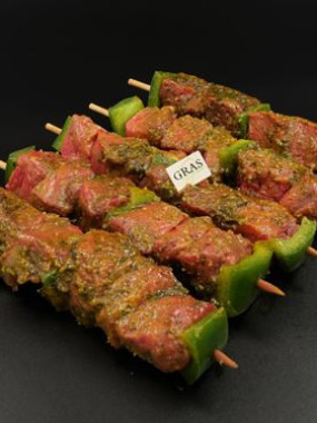 Brochette de boeuf mazurka