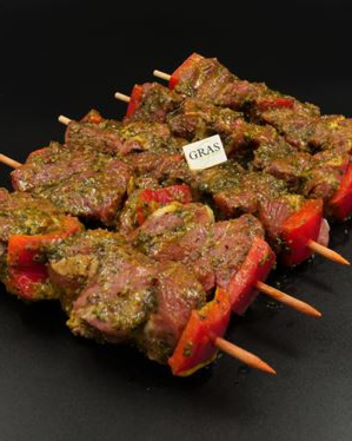 Brochette d'agneau mazurka