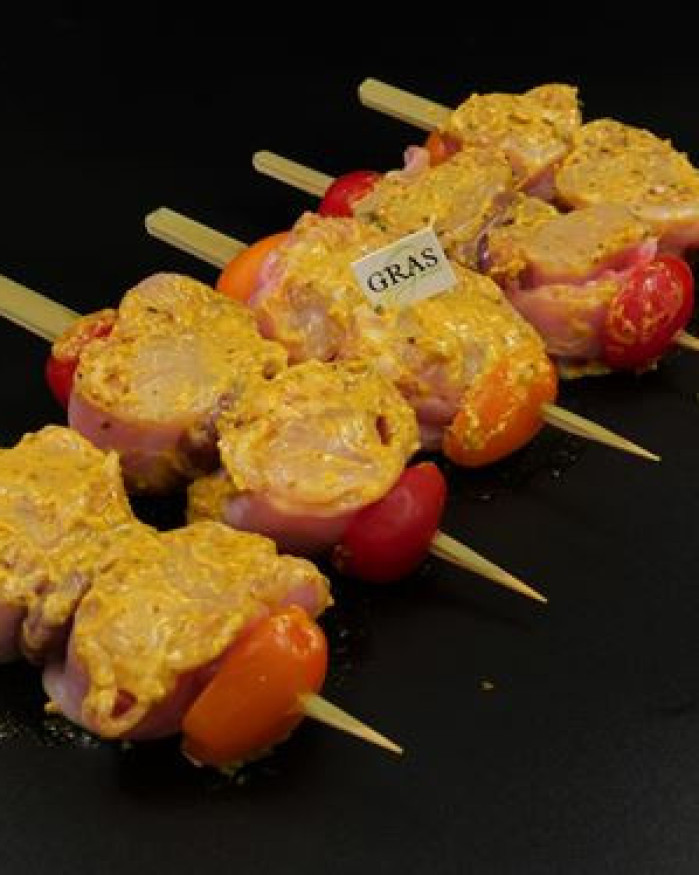 Brochette de lapin à la Dijonnaise 