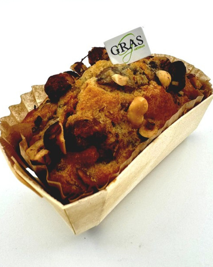 Mini-cake confit de canard figues noisettes