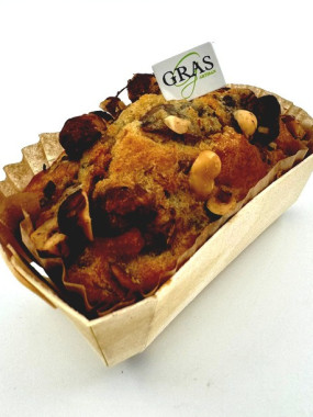 Mini-cake confit de canard figues noisettes